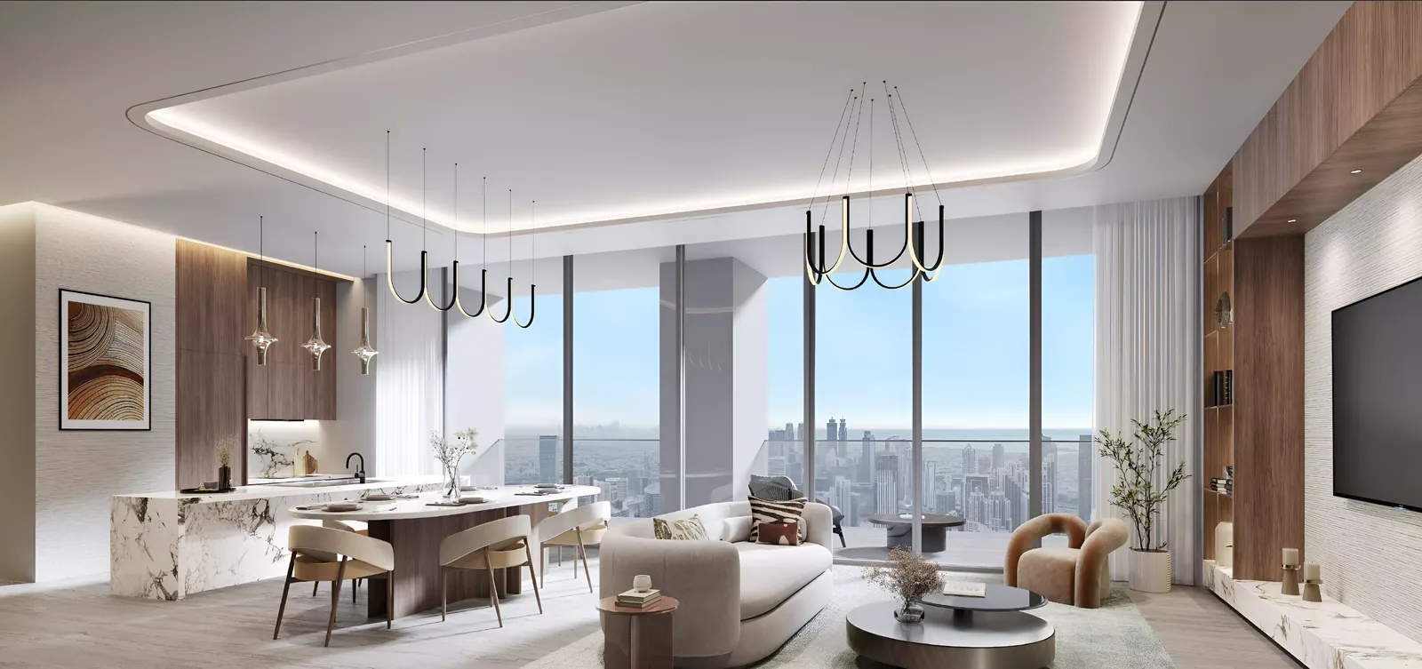 Rixos Financial Center Road Dubai Residences: interior living, photo 6 of 11