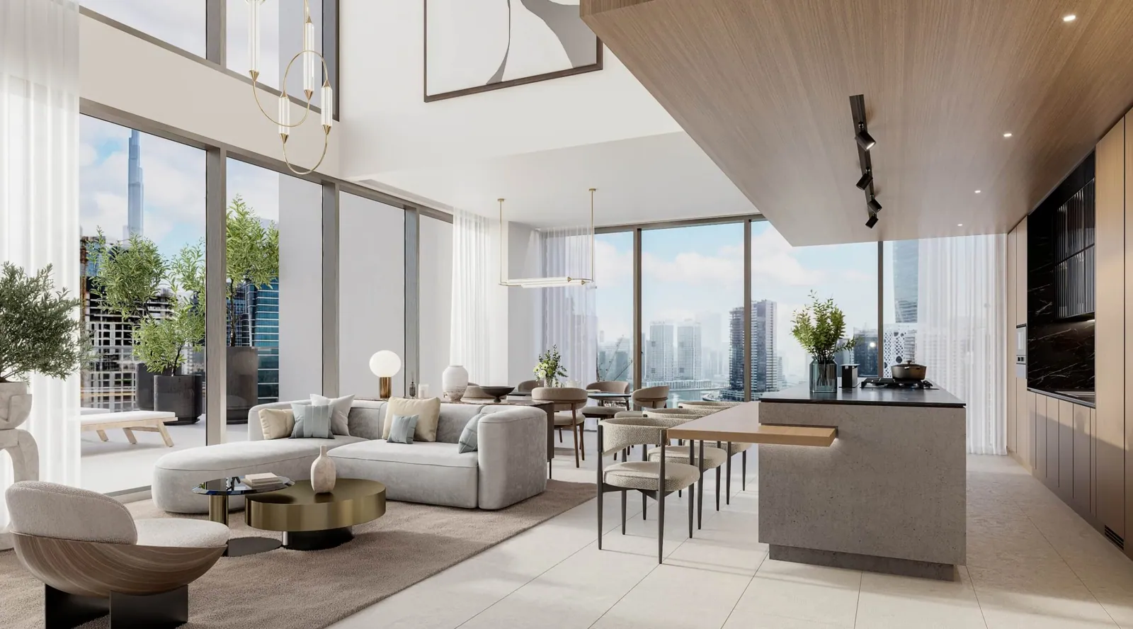 One River Point: interior living, photo 8 of 12