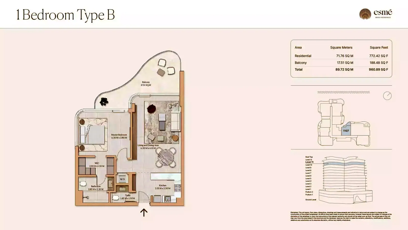 Esmé Beach Residences: floorplan, photo 12 of 12