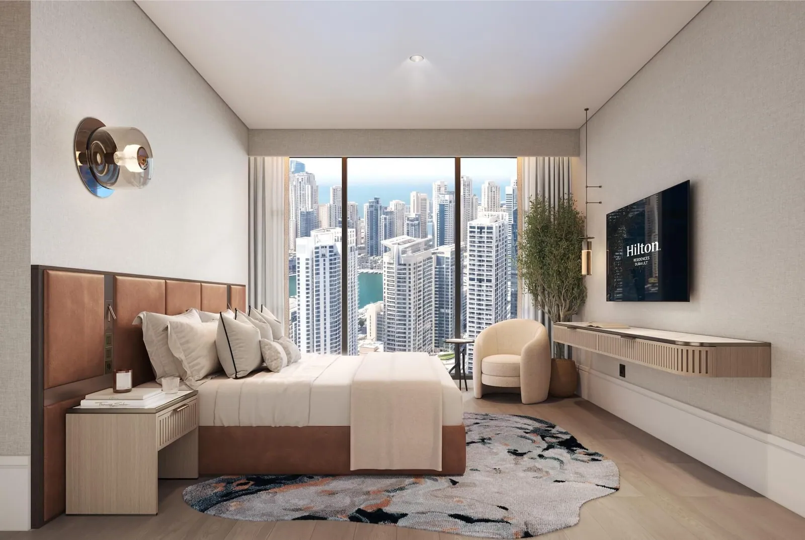 Hilton Residences Dubai JLT: interior bedroom, photo 12 of 12