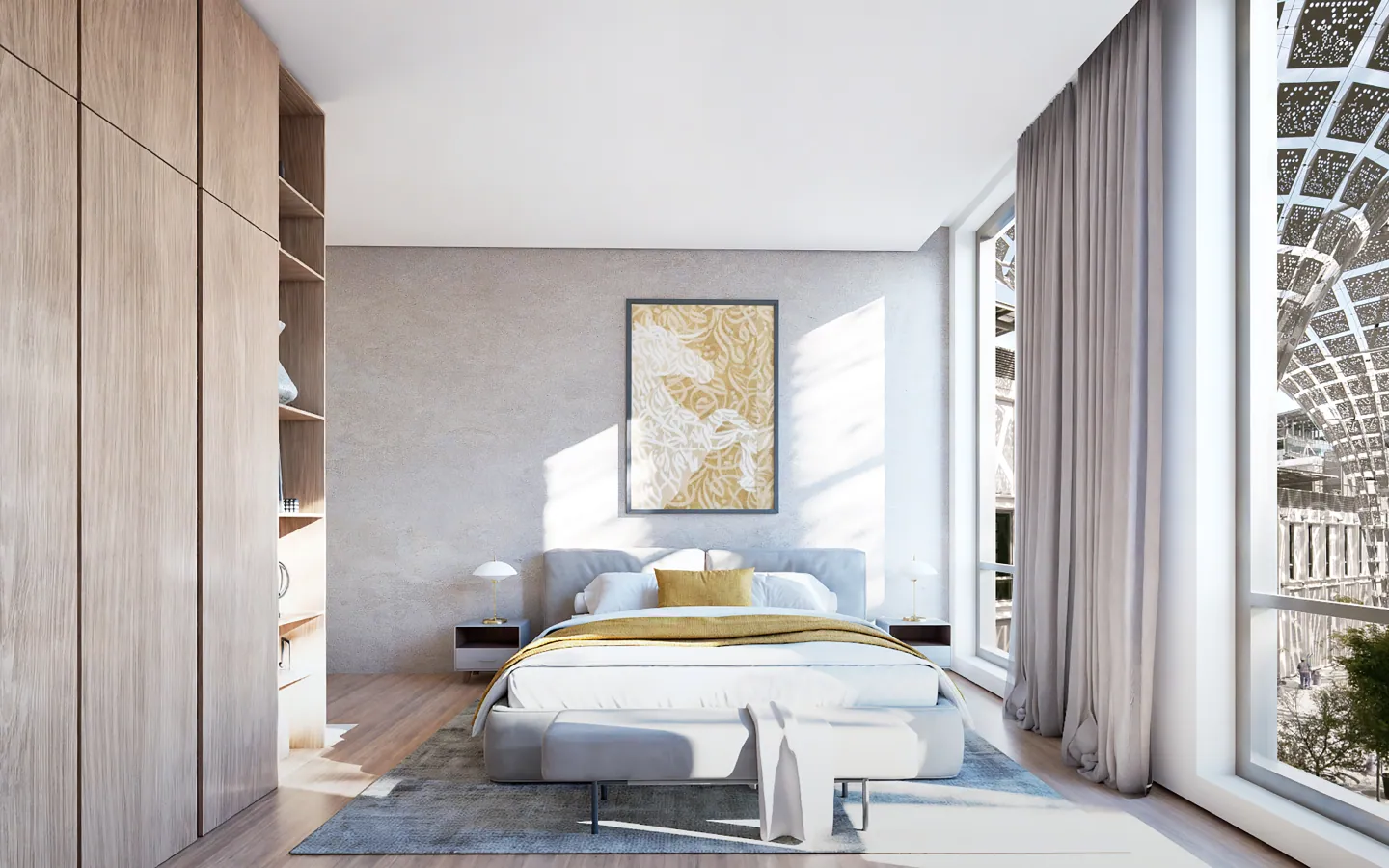 Al Waha Residences: interior living, photo 7 of 12