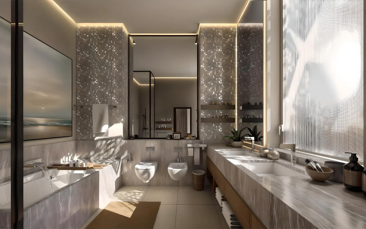 Al Waha Residences: interior living, photo 8 of 12