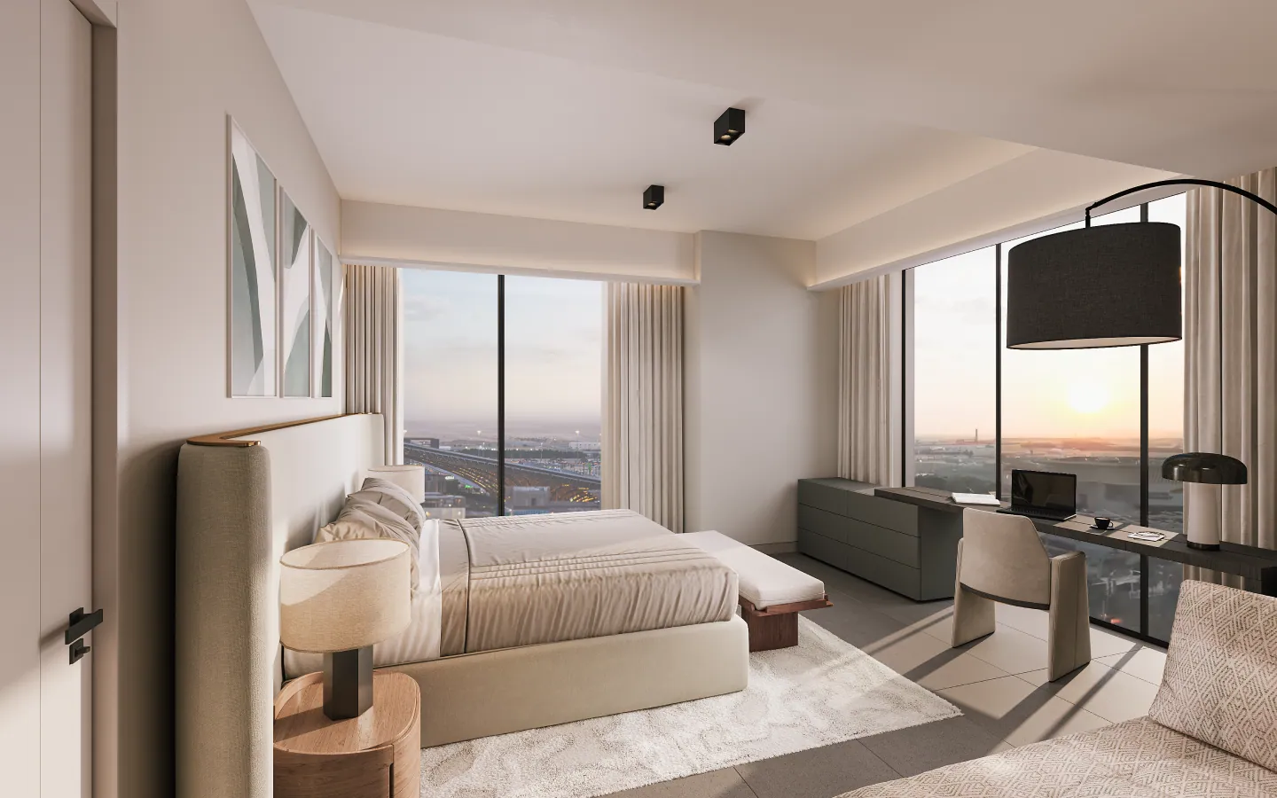 Sidr Residences: interior bedroom, photo 5 of 11