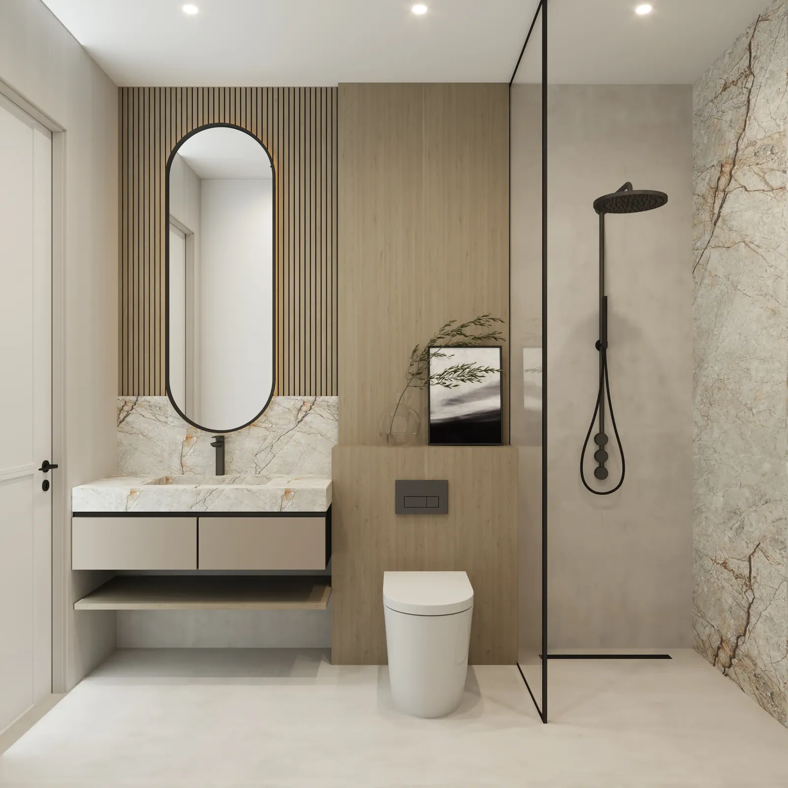 Tréppan Tower: interior bathroom, photo 5 of 9
