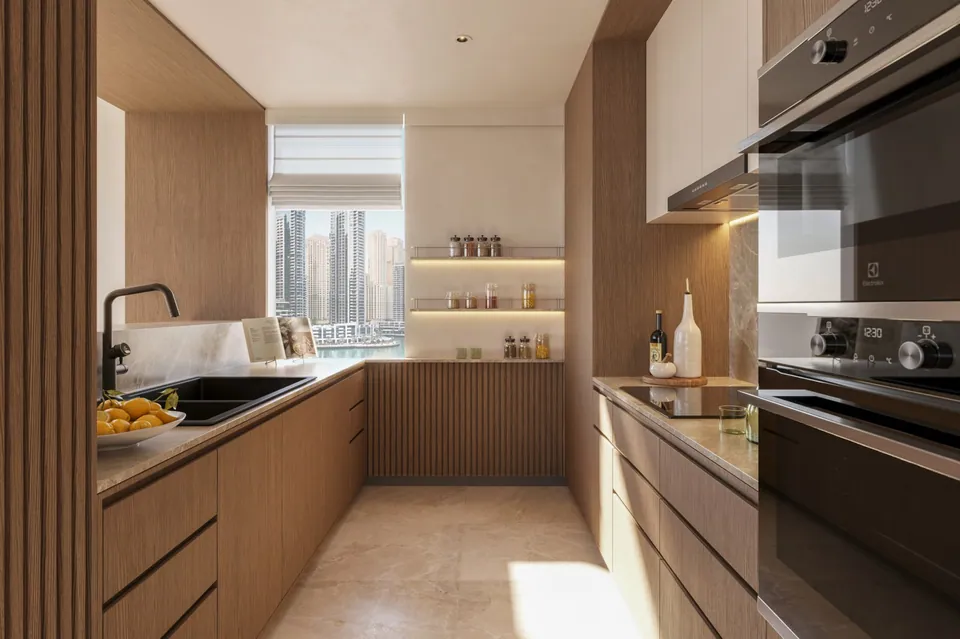 Résidences Du Port, Dubai Marina, Autograph Collection Residences: interior kitchen, photo 9 of 12