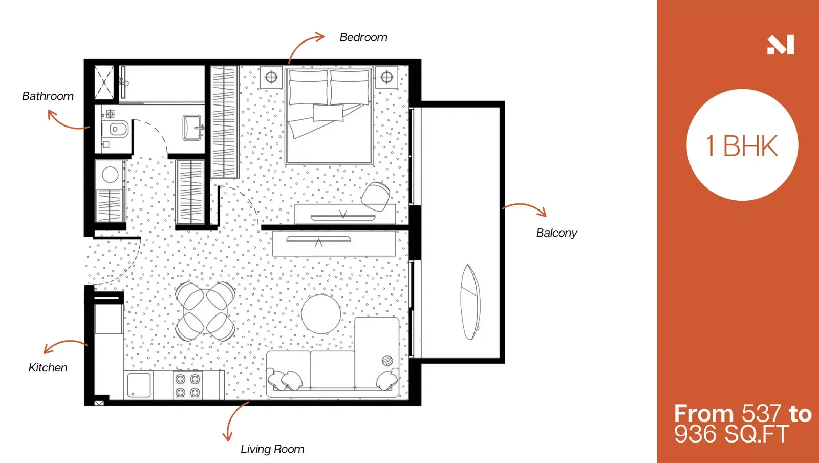 Metropoint: floorplan, photo 11 of 12