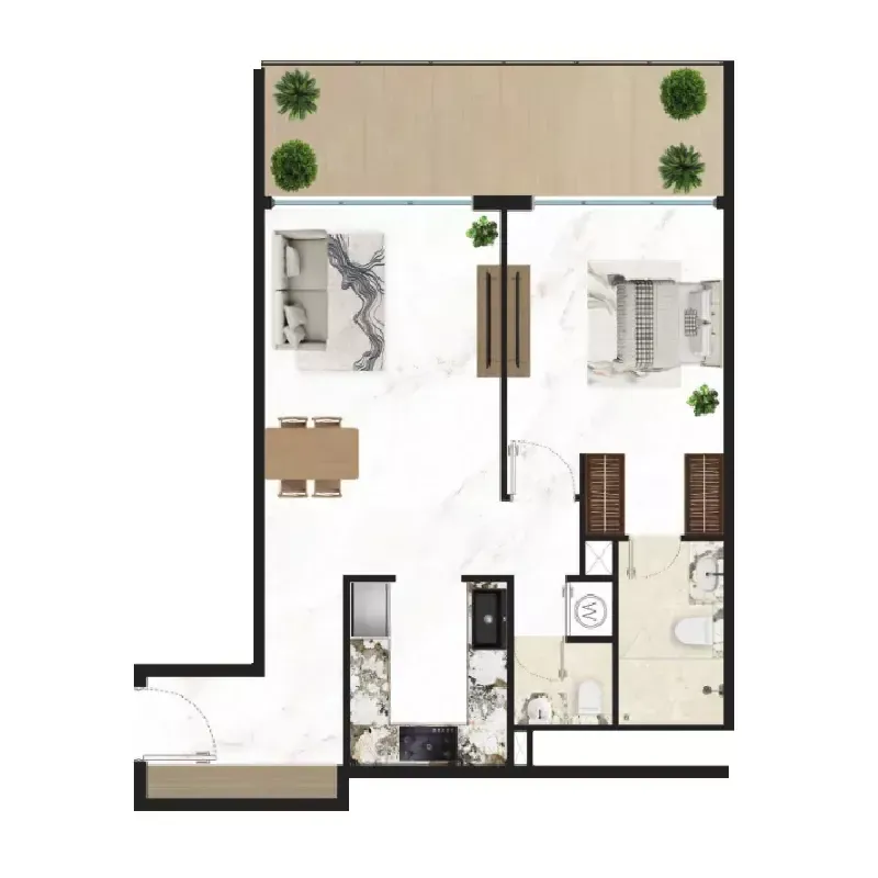 Courtyard One: floorplan, photo 8 of 11