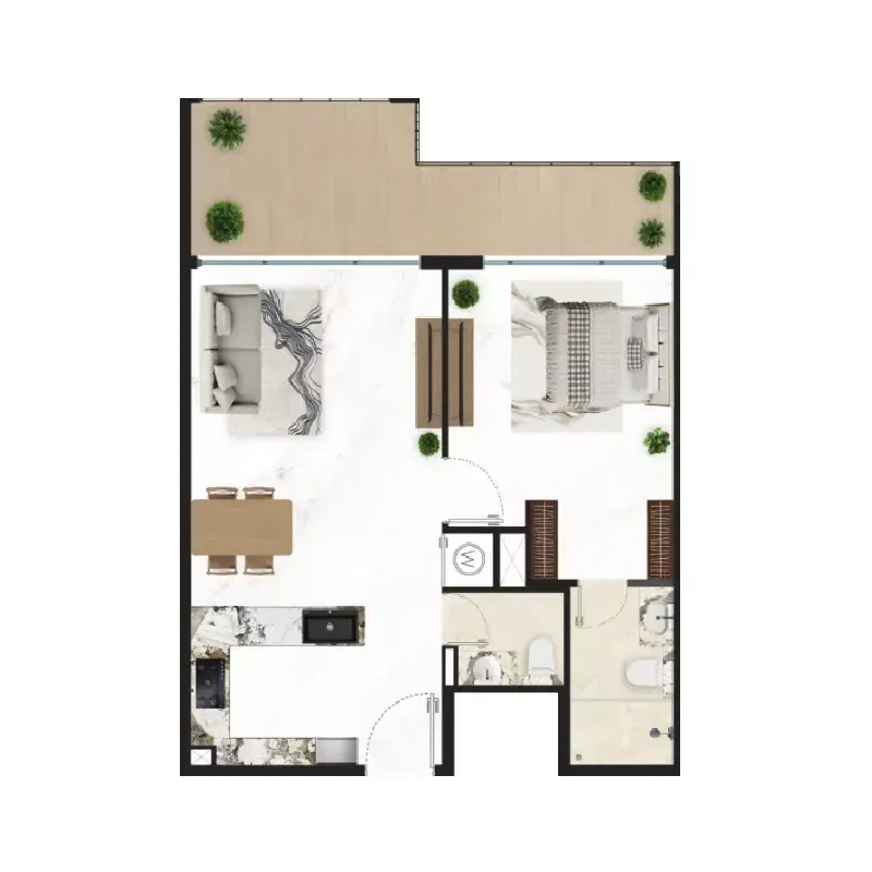 Courtyard One: floorplan, photo 10 of 11