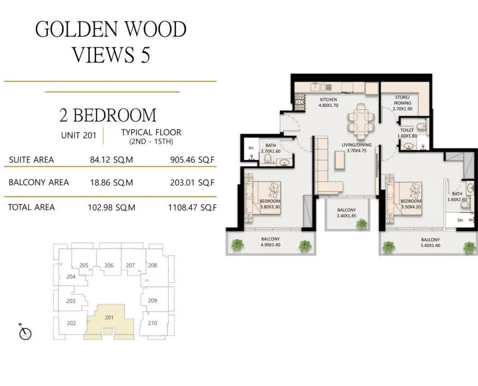Golden Wood Views 5: floorplan, photo 7 of 8