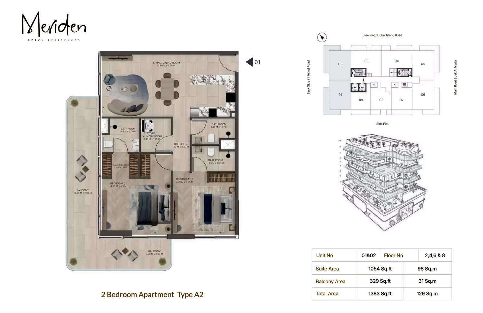 Meriden Beach Residences: floorplan, photo 8 of 10