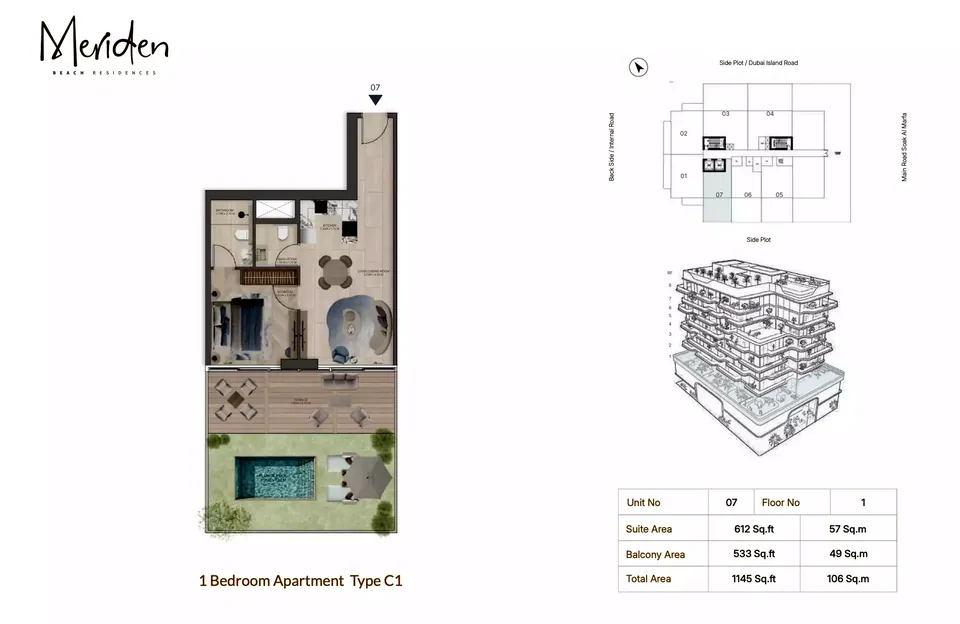 Meriden Beach Residences: floorplan, photo 9 of 10