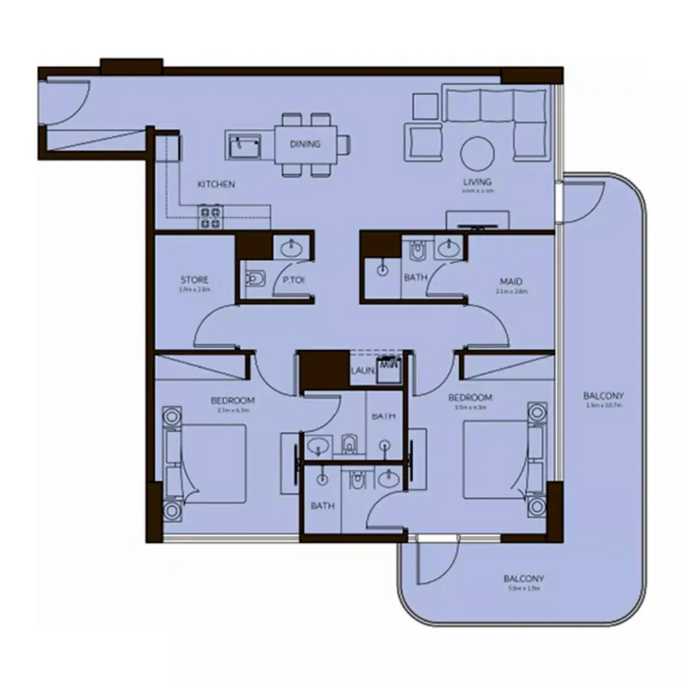 Coral Isle: floorplan, photo 5 of 6