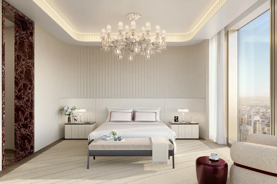 Baccarat Hotel & Residences Dubai: interior bedroom, photo 7 of 8