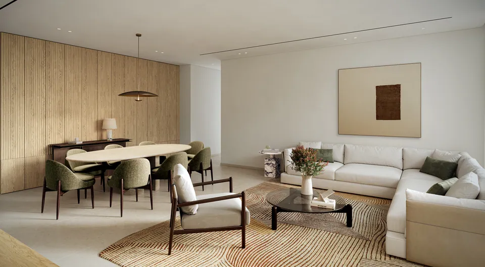 Eden House The Park: interior living, photo 7 of 12