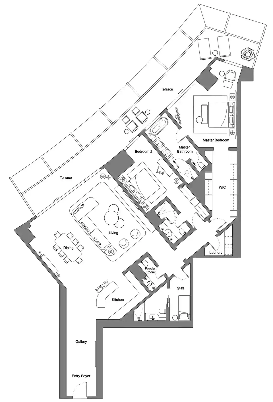 Four Seasons Private Residences at DIFC: floorplan, photo 5 of 7