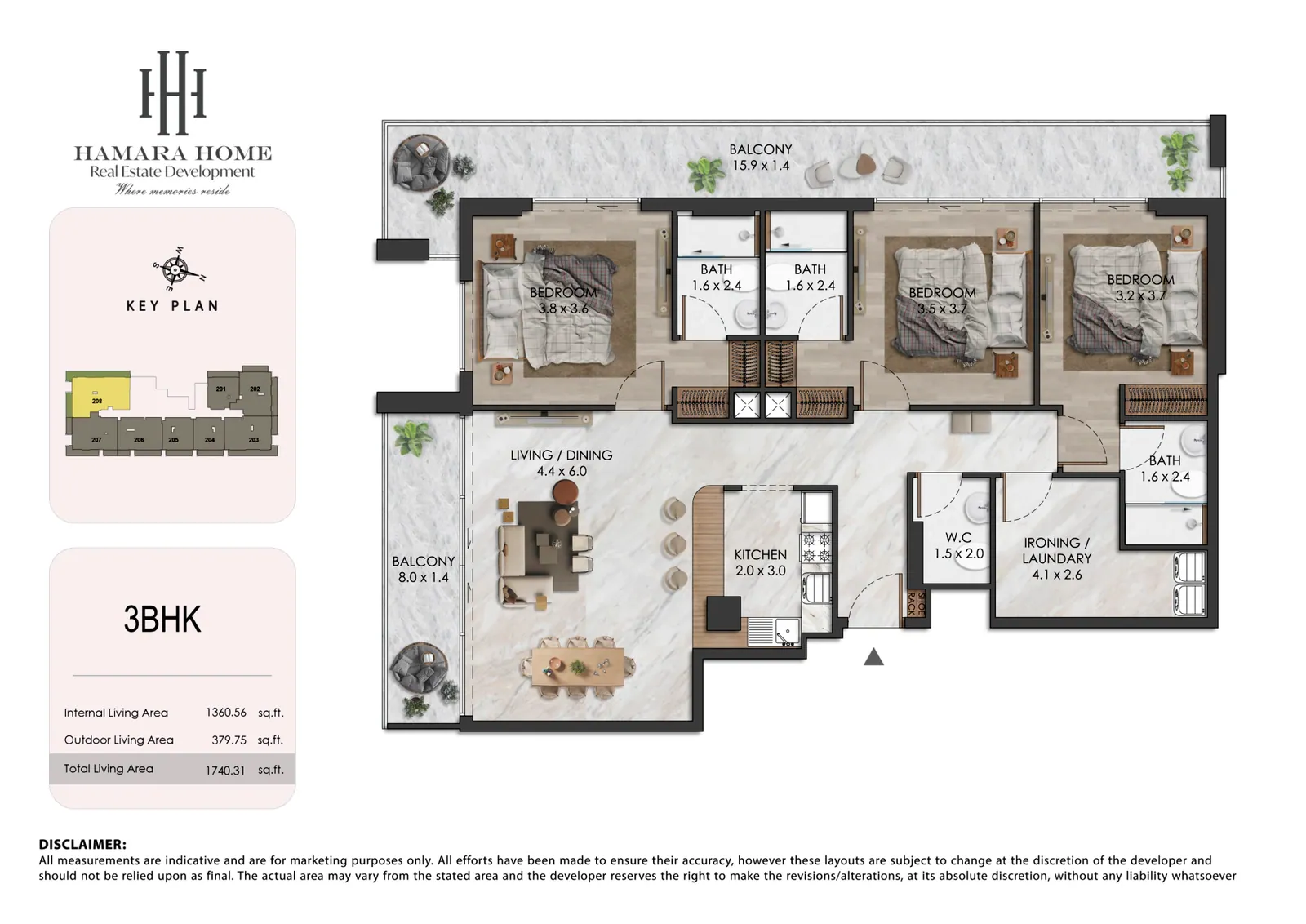 Almaara Residences: floorplan, photo 11 of 12