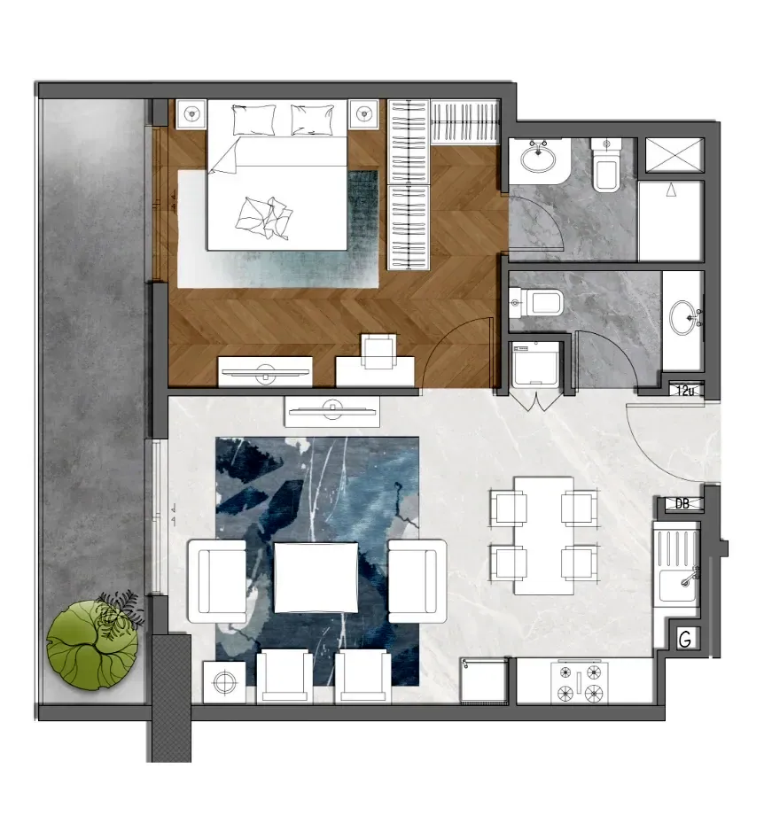 Forest City Tower: floorplan, photo 4 of 7