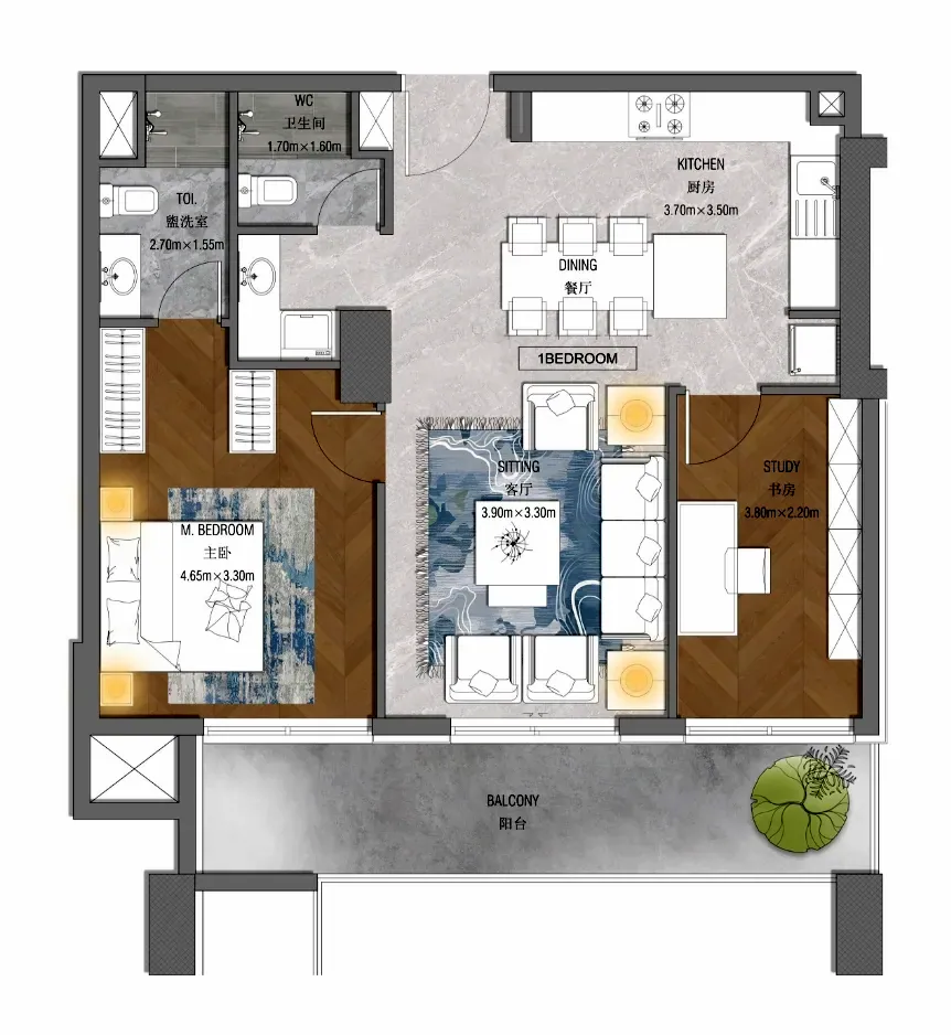 Forest City Tower: floorplan, photo 5 of 7