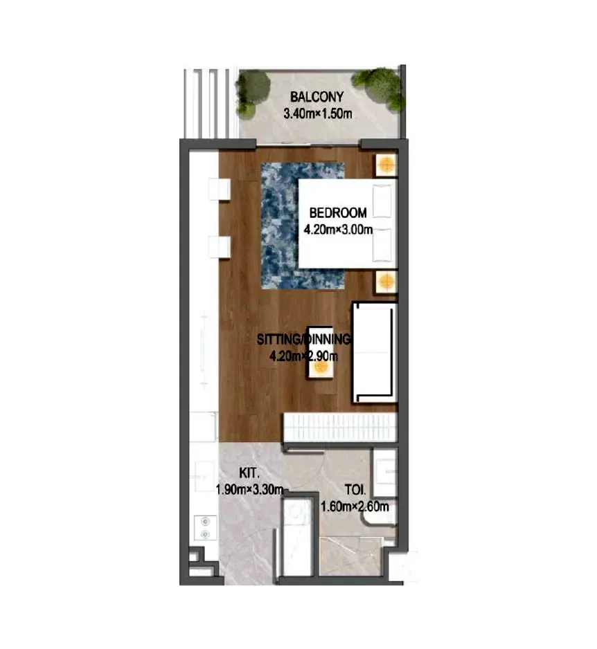 Oasis Residences: floorplan, photo 10 of 12