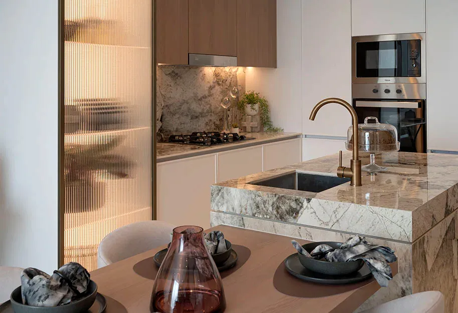 Gardens 2: interior kitchen, photo 9 of 12