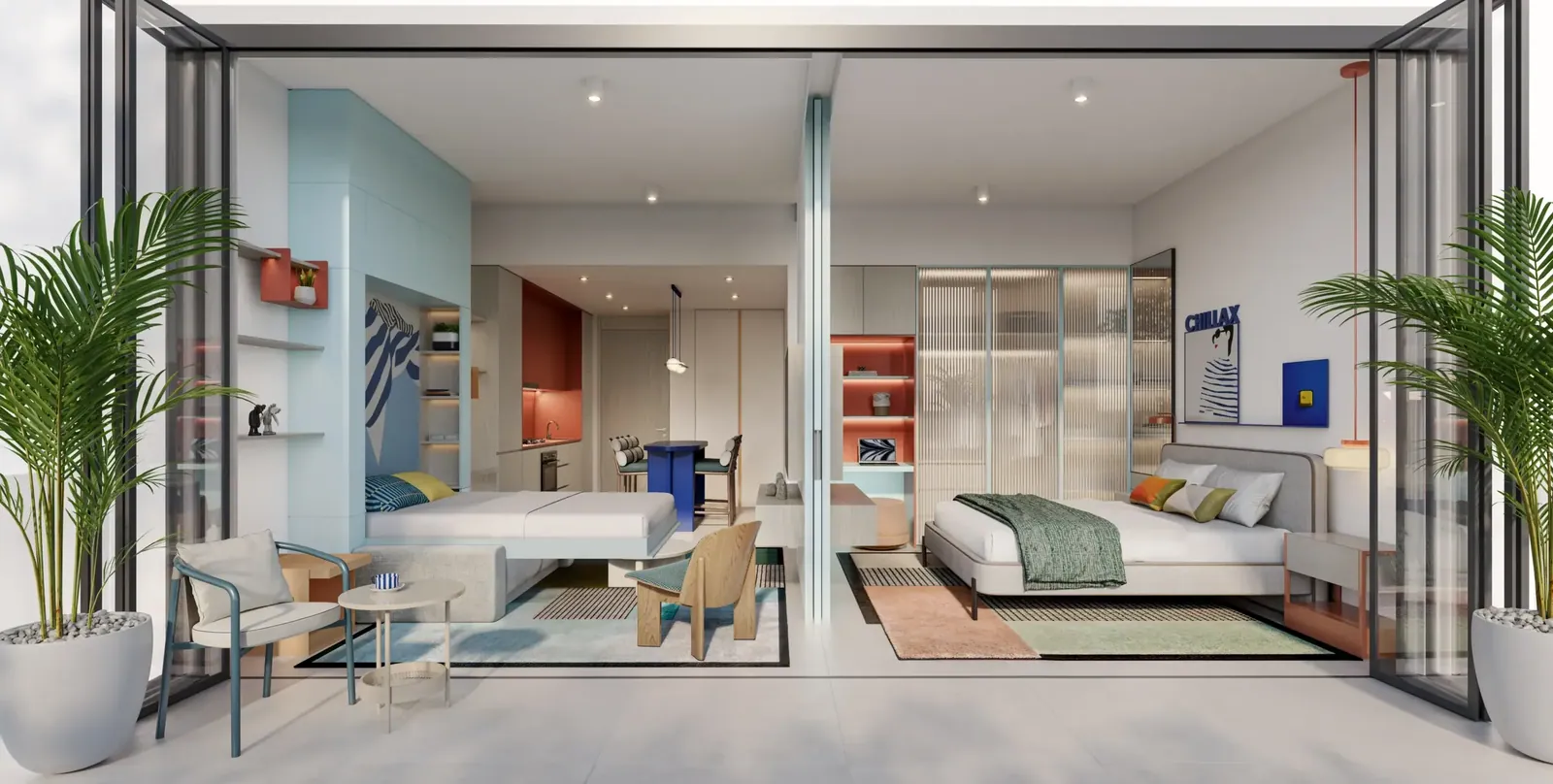 Rove Home Dubai Marina: interior bedroom, photo 7 of 12