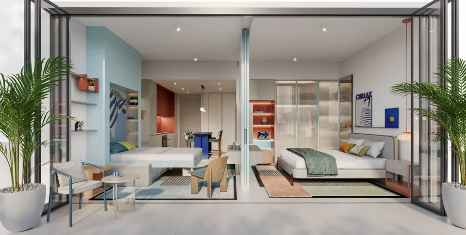 Rove Home Dubai Marina: interior bedroom, photo 7 of 12
