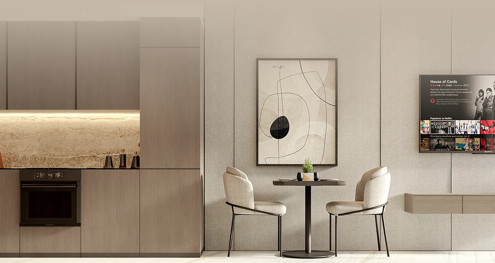 105 Residences: interior living, photo 1 of 6