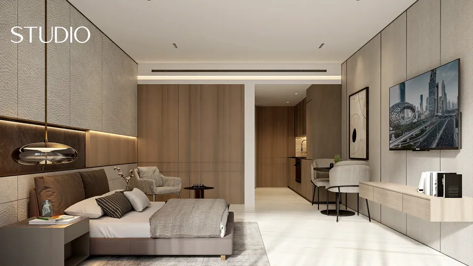 105 Residences: interior living, photo 2 of 6