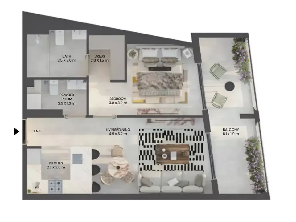 Weybridge Gardens 3: floorplan, photo 3 of 4