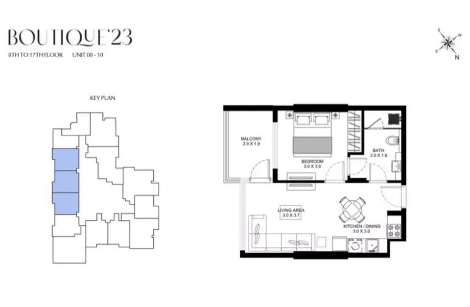 Boutique 23: floorplan, photo 9 of 12