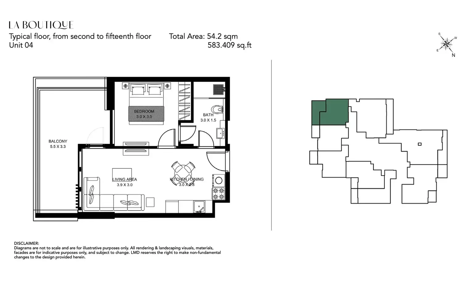 La Boutique: floorplan, photo 7 of 9