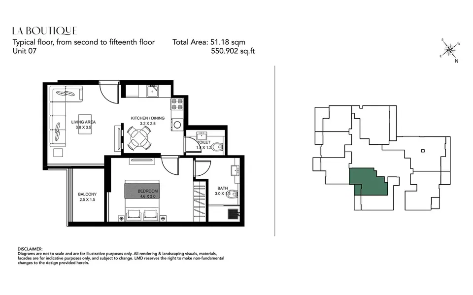 La Boutique: floorplan, photo 9 of 9