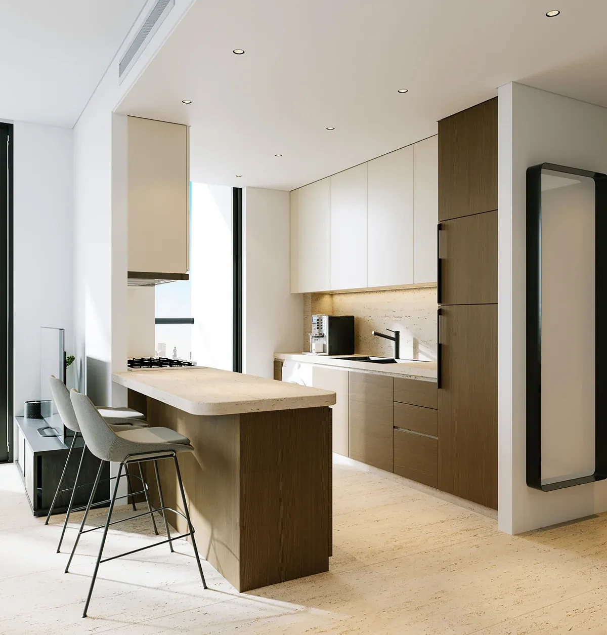 Santorini Residences by Loutraki: interior living, photo 4 of 12