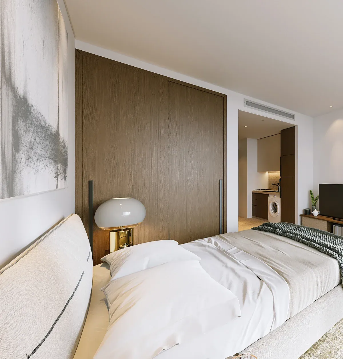Santorini Residences by Loutraki: interior bedroom, photo 7 of 12