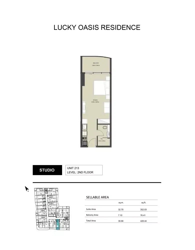 Lucky Oasis Residence: floorplan, photo 6 of 6