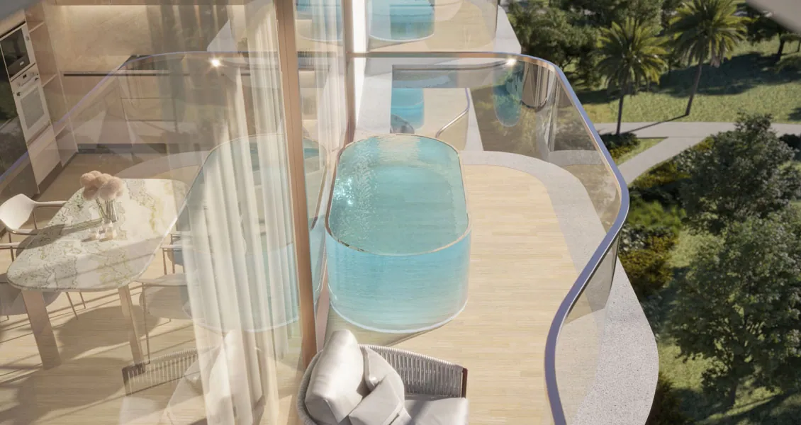 Flow Residences: interior living, photo 1 of 5