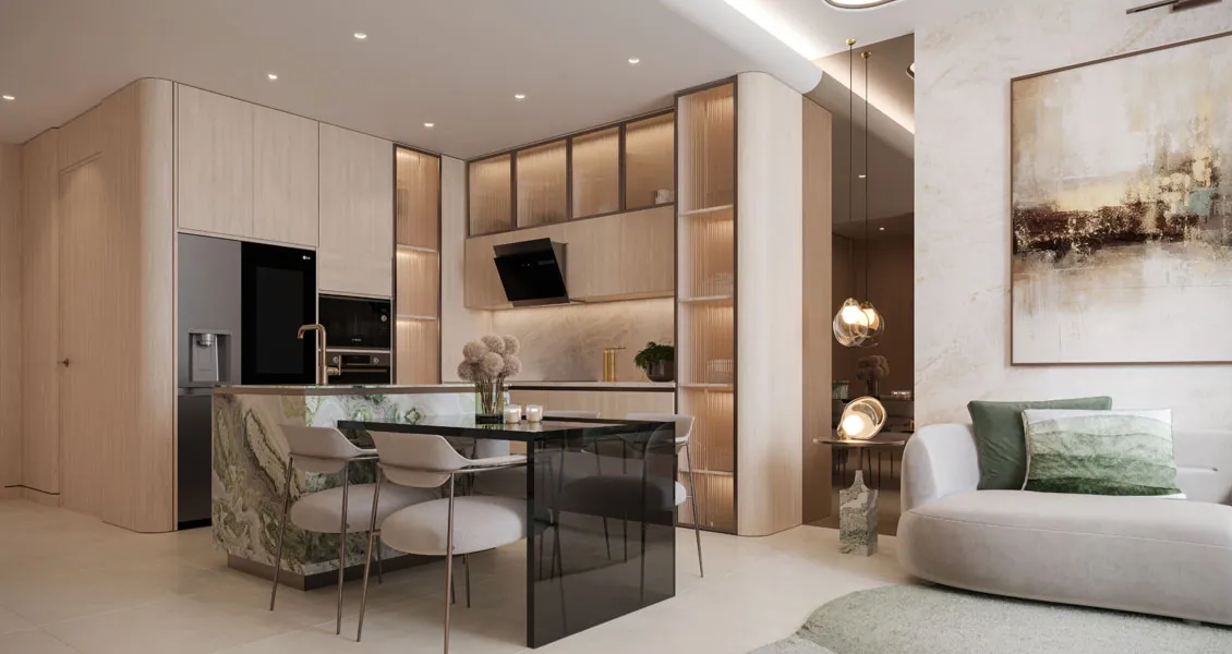 Flow Residences: interior living, photo 3 of 5