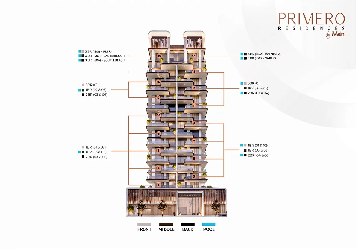 Primero Residences by Main Realty: floorplan, photo 10 of 12