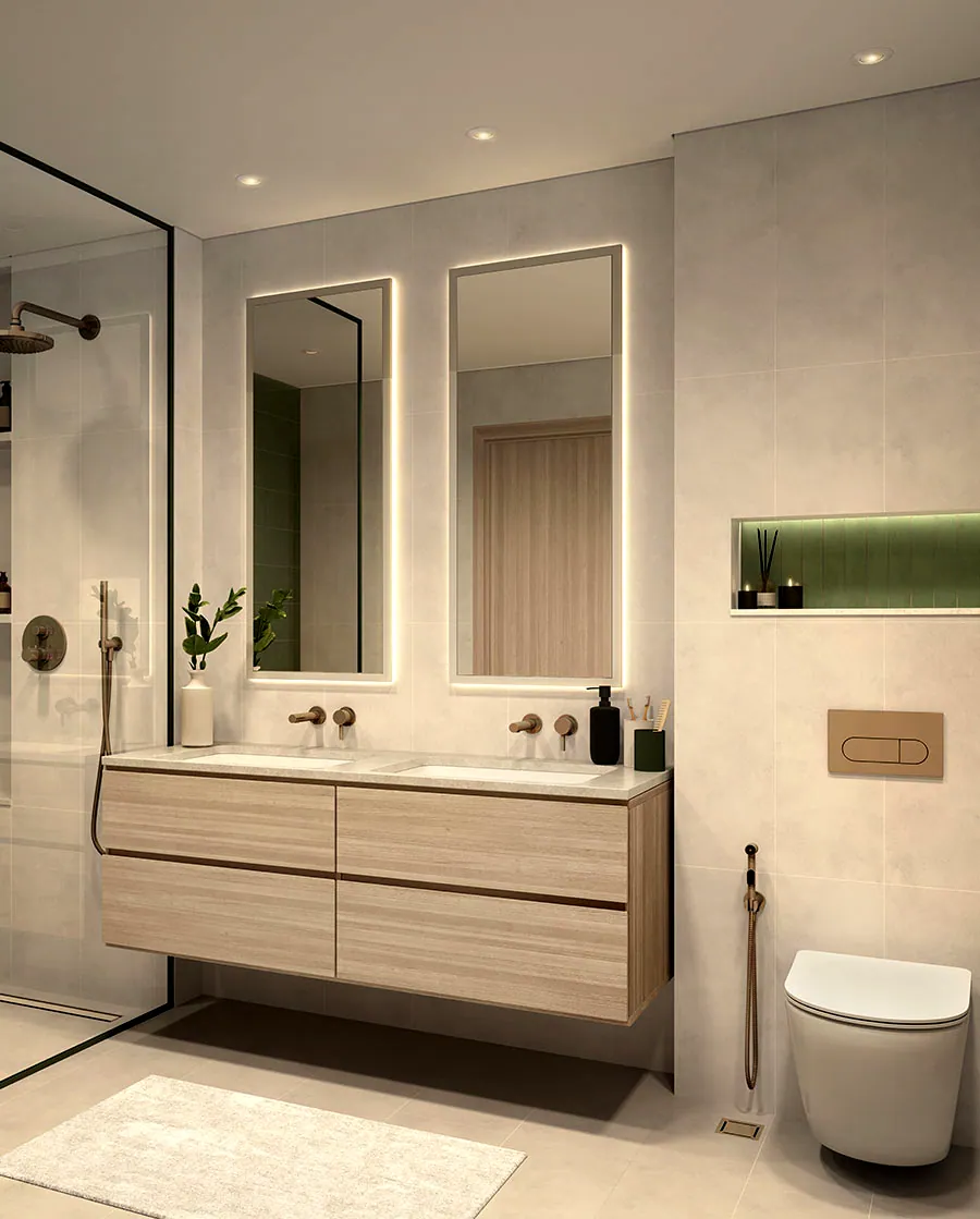 Cilia at Ghaf Woods: interior bathroom, photo 6 of 12