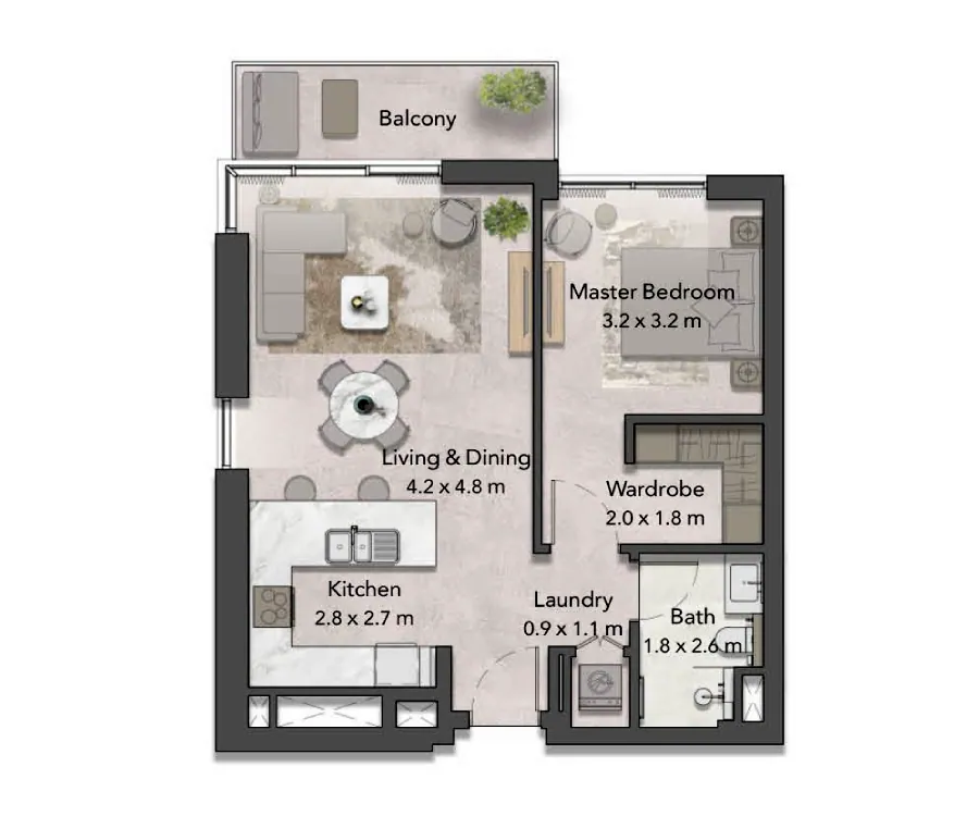 Cilia at Ghaf Woods: floorplan, photo 9 of 12