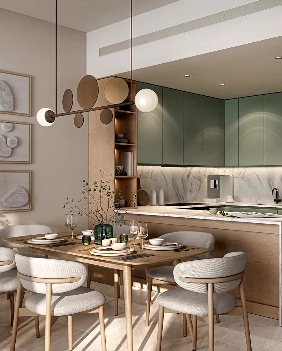 Serra at Ghaf Woods: interior kitchen, photo 5 of 12