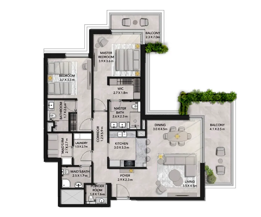 Serra at Ghaf Woods: floorplan, photo 12 of 12
