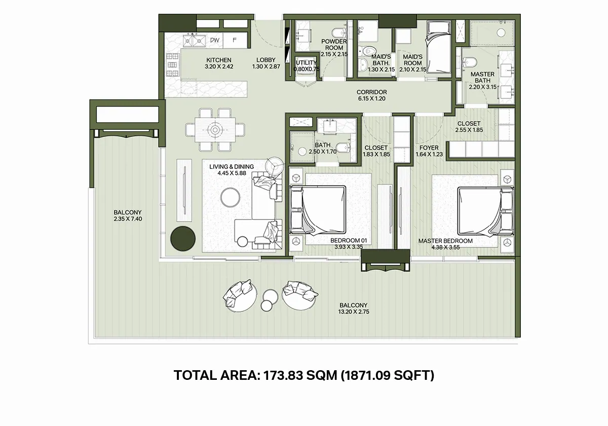 Central Park Plaza: floorplan, photo 6 of 8