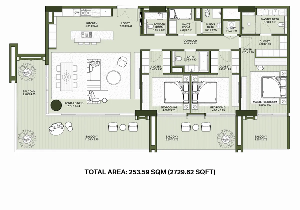Central Park Plaza: floorplan, photo 7 of 8