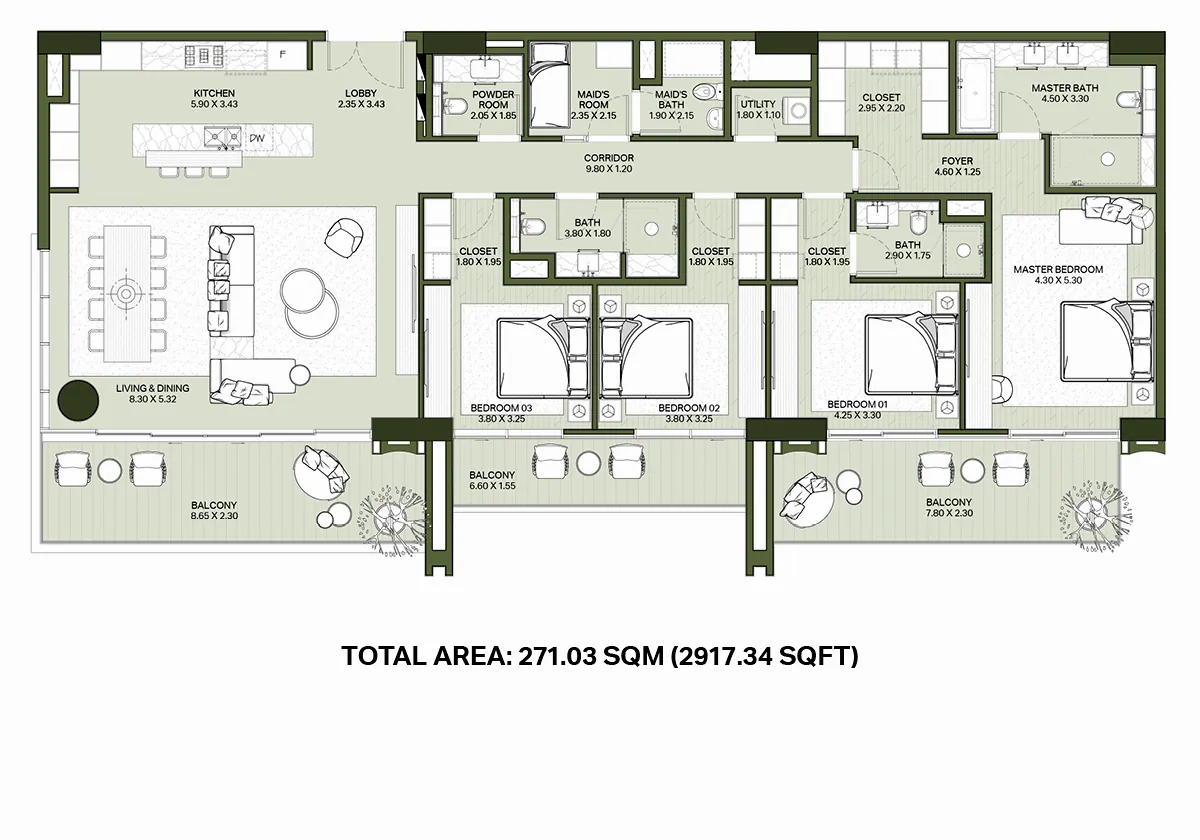 Central Park Plaza: floorplan, photo 8 of 8
