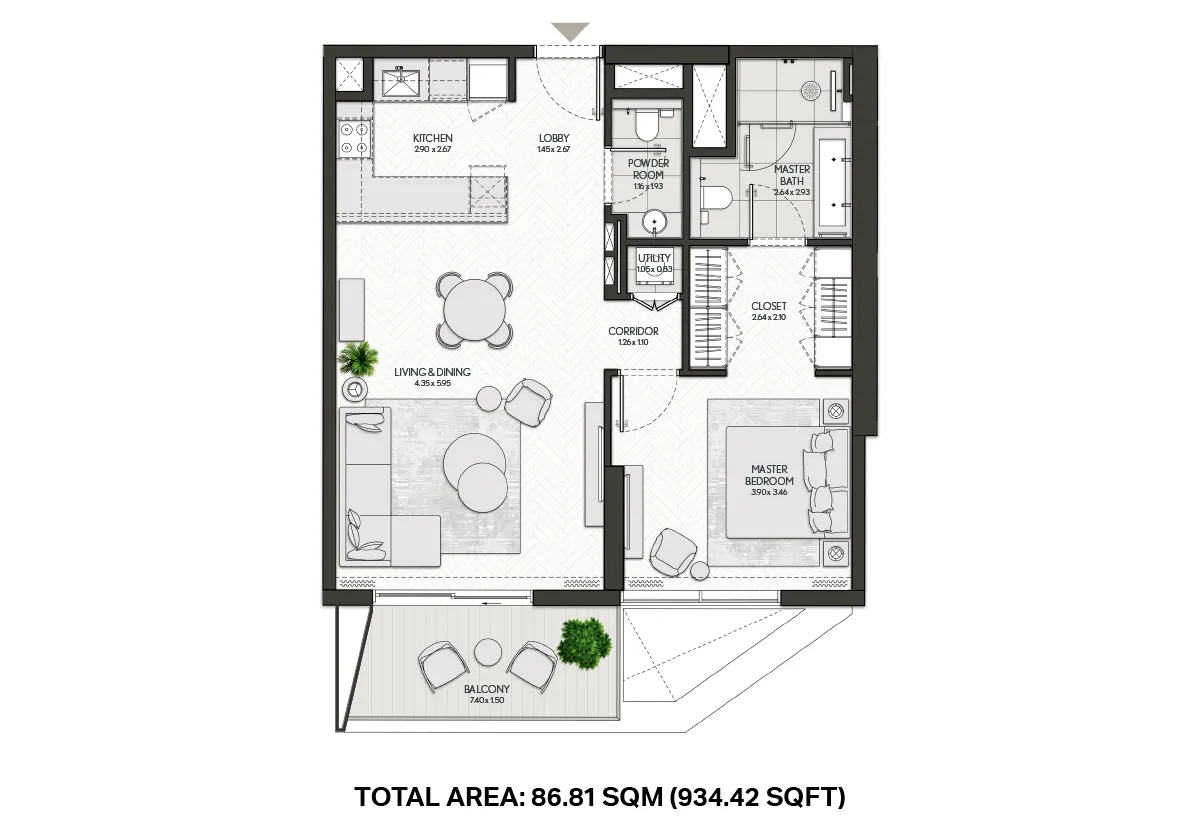 City Walk Northline: floorplan, photo 6 of 8