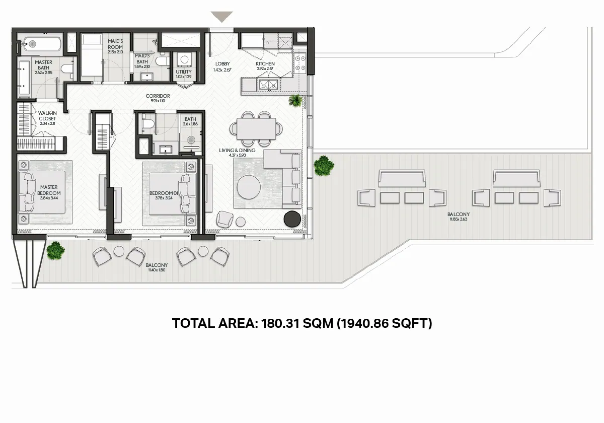 City Walk Northline: floorplan, photo 7 of 8