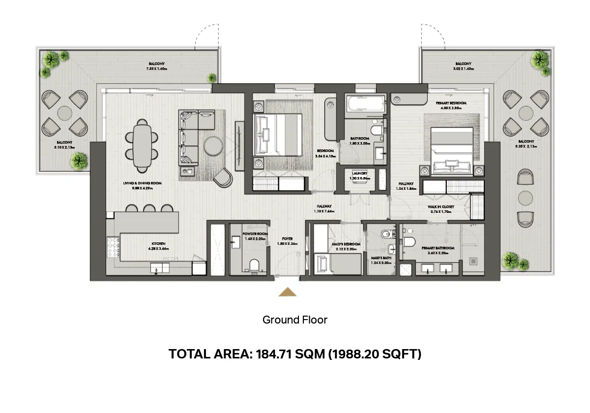 Riwa: floorplan, photo 7 of 9
