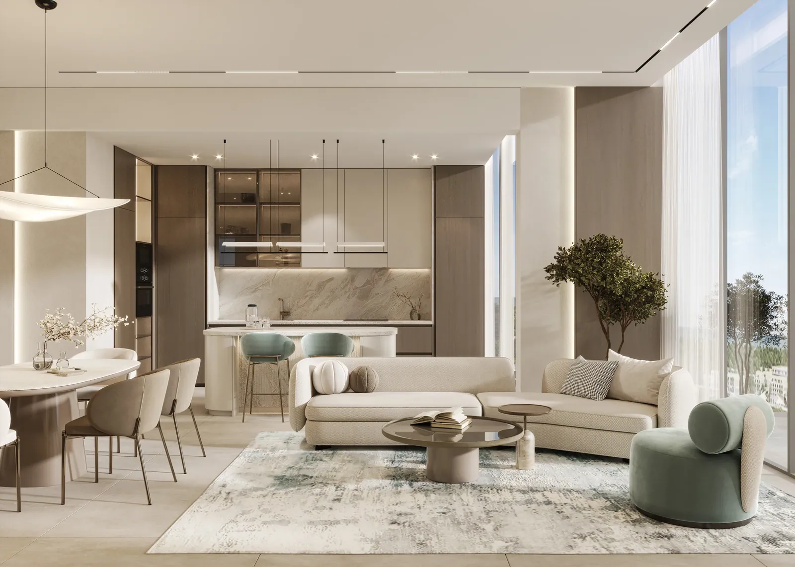 Allegro Residences: interior living, photo 4 of 12