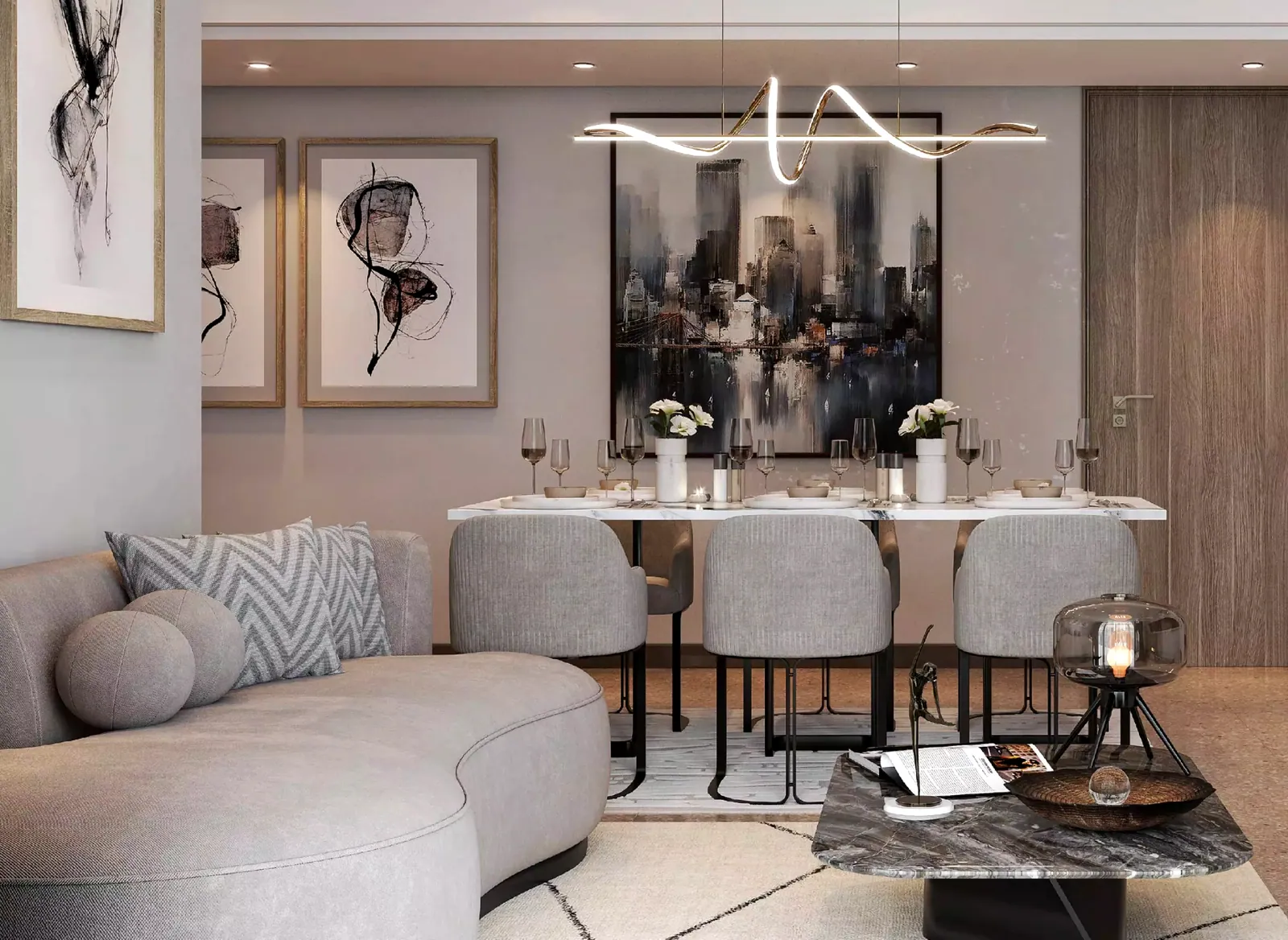 27 East End Garden Residences: interior living, photo 2 of 4